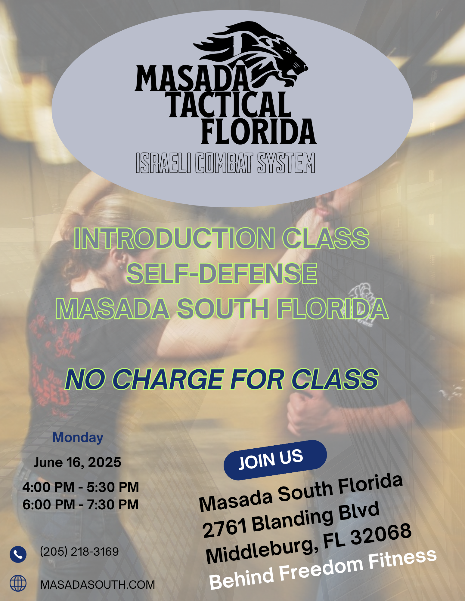 Introduction to Self-Defense Class: FREE!