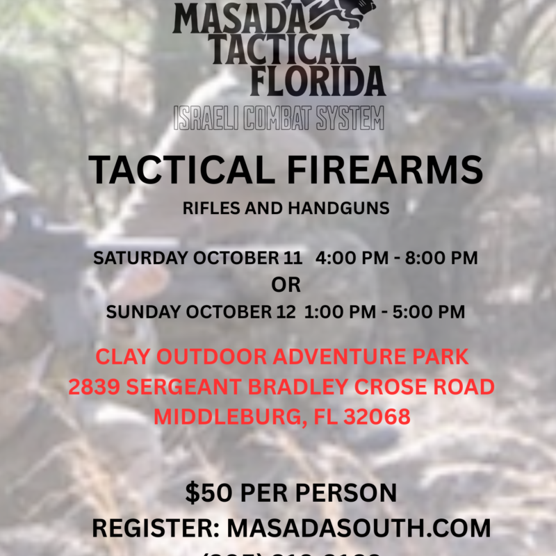 Tactical Firearms Rifles & Handguns: Sat. Oct 11 OR Sun. Oct 12!